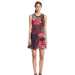Trina Turk Feminine Floral Sleeveless Dress, Size 12